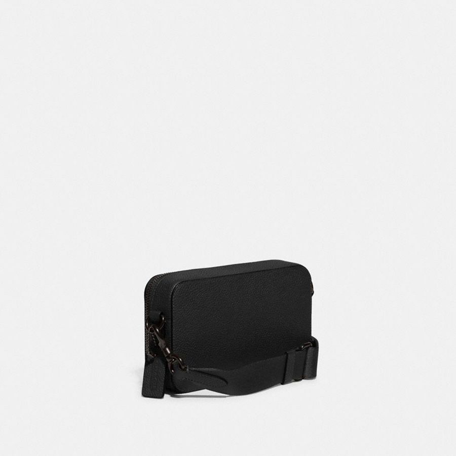 Bolsa Crossbody COACH Charter Slim Masculino Pretas | 78162ETFB