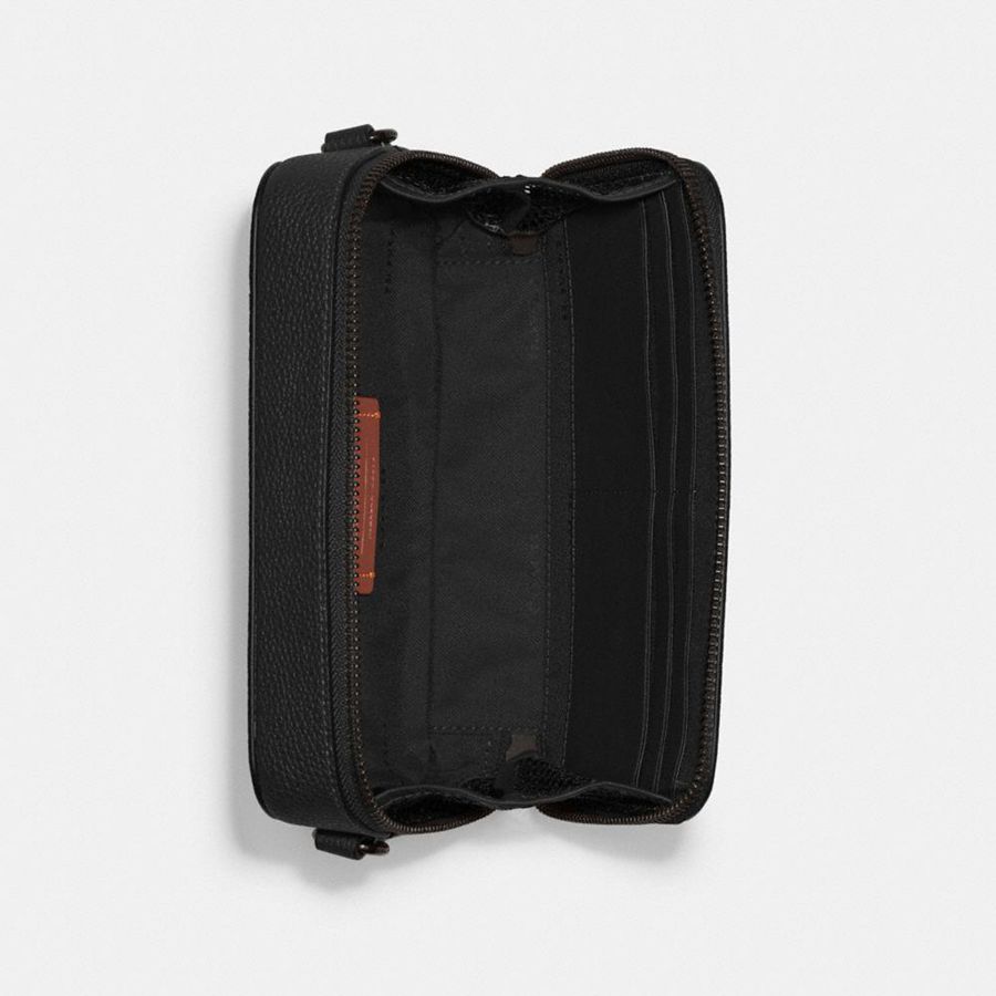 Bolsa Crossbody COACH Charter Slim Masculino Pretas | 78162ETFB