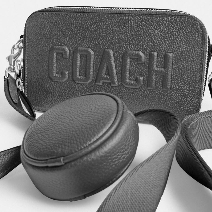 Bolsa Crossbody COACH Charter Slim With Coach Graphic Masculino Cinzentas | 14235OLQB