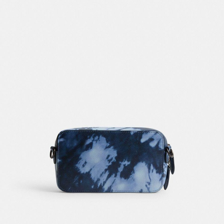Bolsa Crossbody COACH Charter Slim With Tie Dye Print Masculino Azul Marinho | 40259SEWD