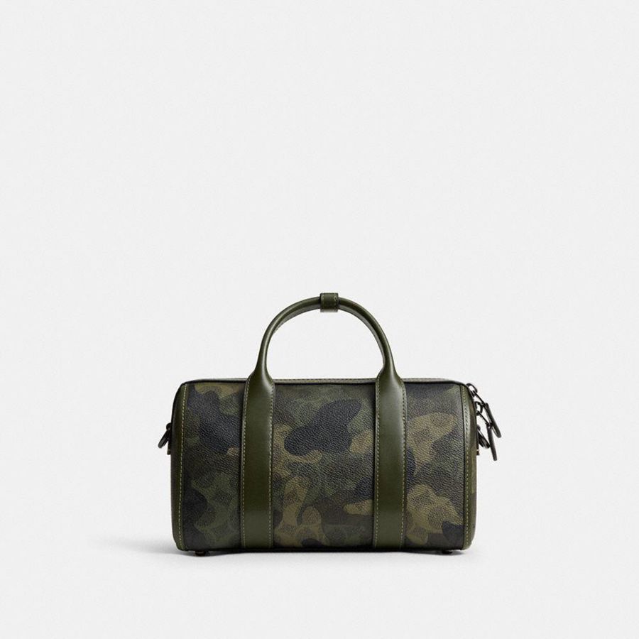Bolsa Crossbody COACH Gotham Duffle 24 In Signature Camo Print Masculino Verdes | 46520WTBL