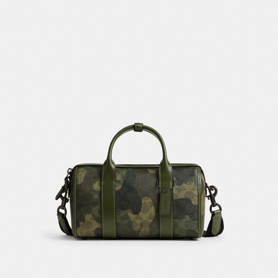 Bolsa Crossbody COACH Gotham Duffle 24 In Signature Camo Print Masculino Verdes | 46520WTBL