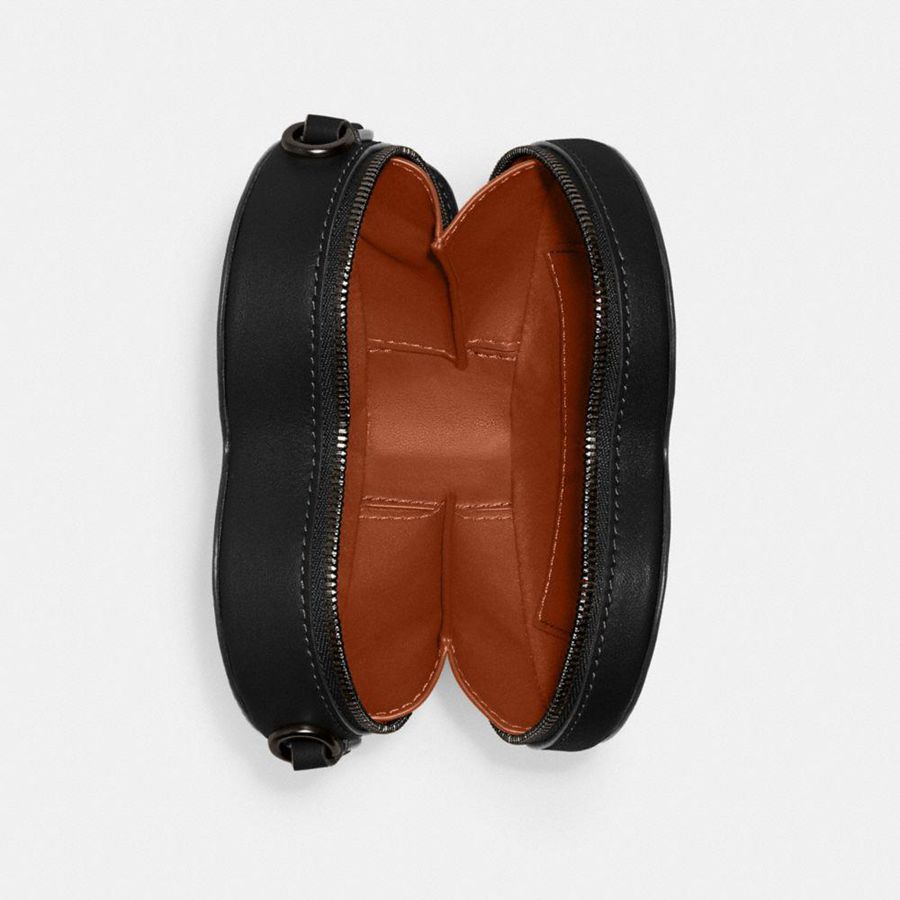 Bolsa Crossbody COACH Heart 14 Feminino Pretas | 13598EMWC