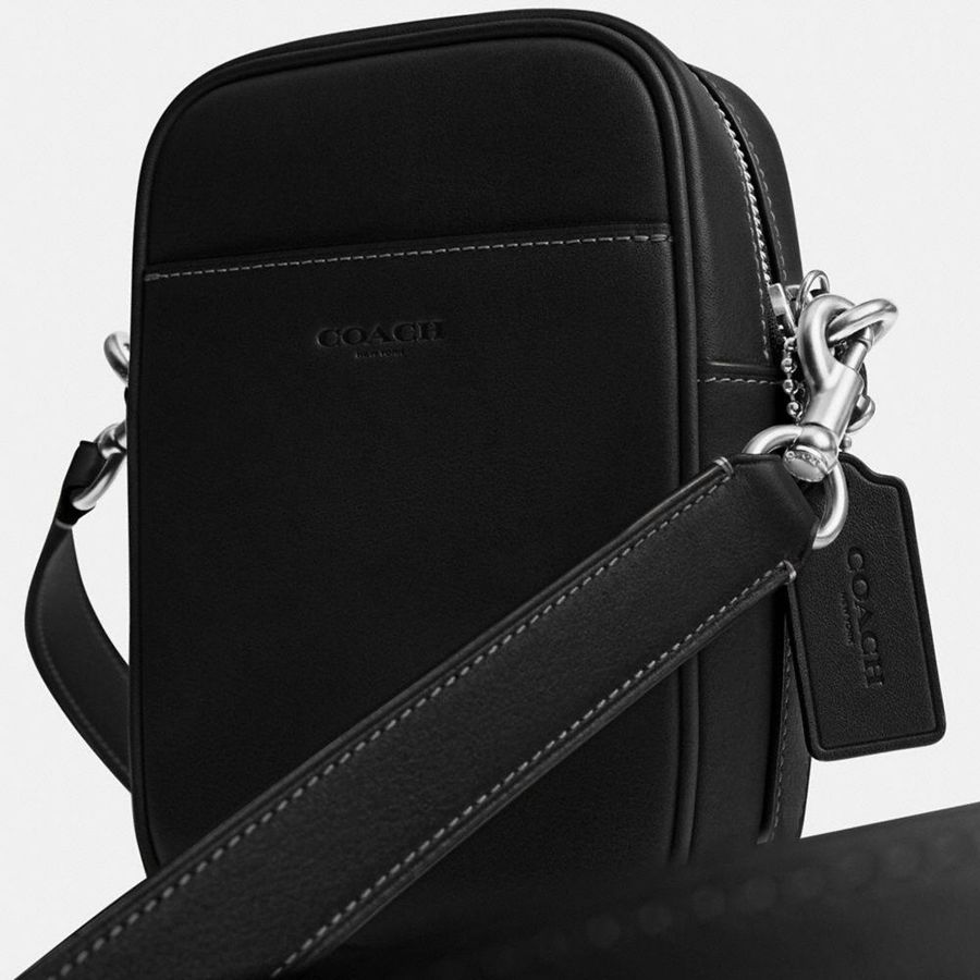 Bolsa Crossbody COACH Hitch Masculino Pretas | 90845ACIX