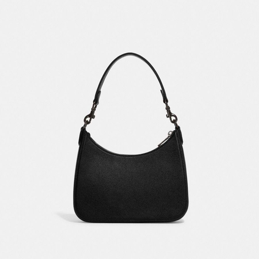 Bolsa Crossbody COACH Hobo With Signature Canvas Masculino Pretas | 24683NVGP