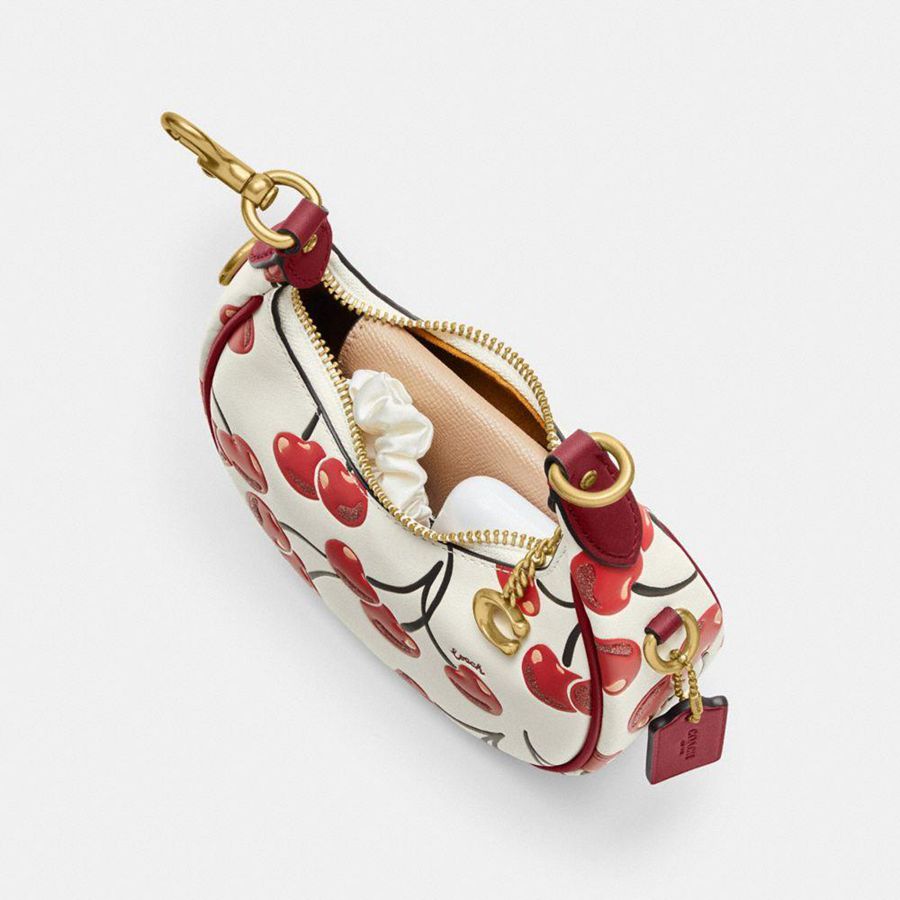 Bolsa Crossbody COACH Jonie With Cherry Print Feminino Vermelhas | 15347NDBW
