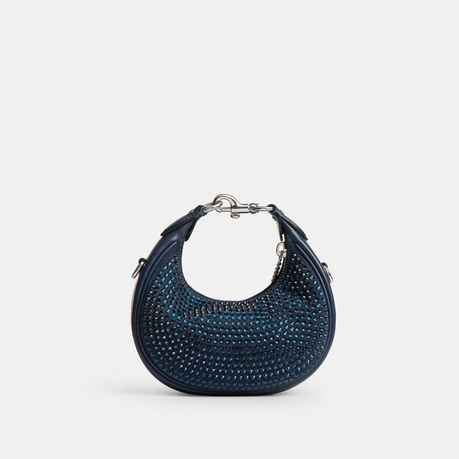 Bolsa Crossbody COACH Jonie With Crystal Feminino Azul Marinho | 34867KFMH