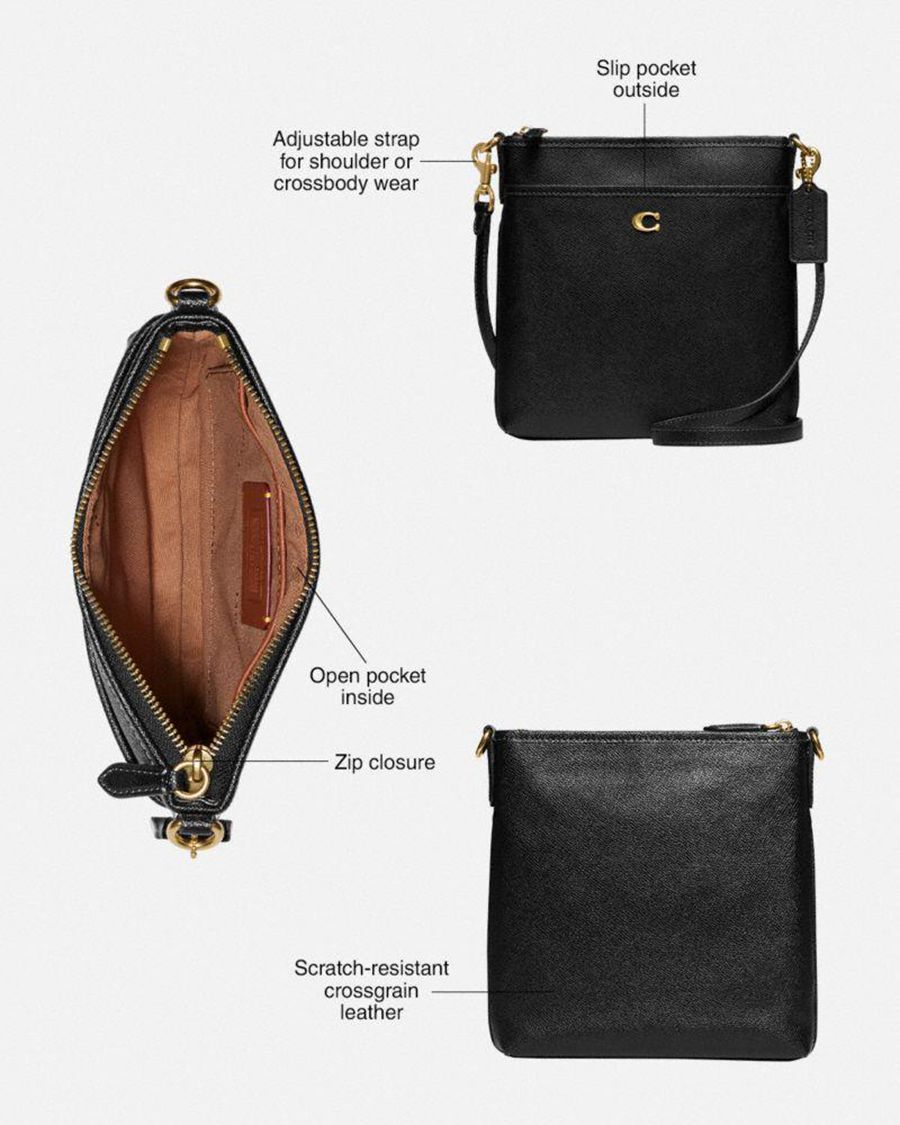 Bolsa Crossbody COACH Kitt Messenger Feminino Pretas | 91753IRCY