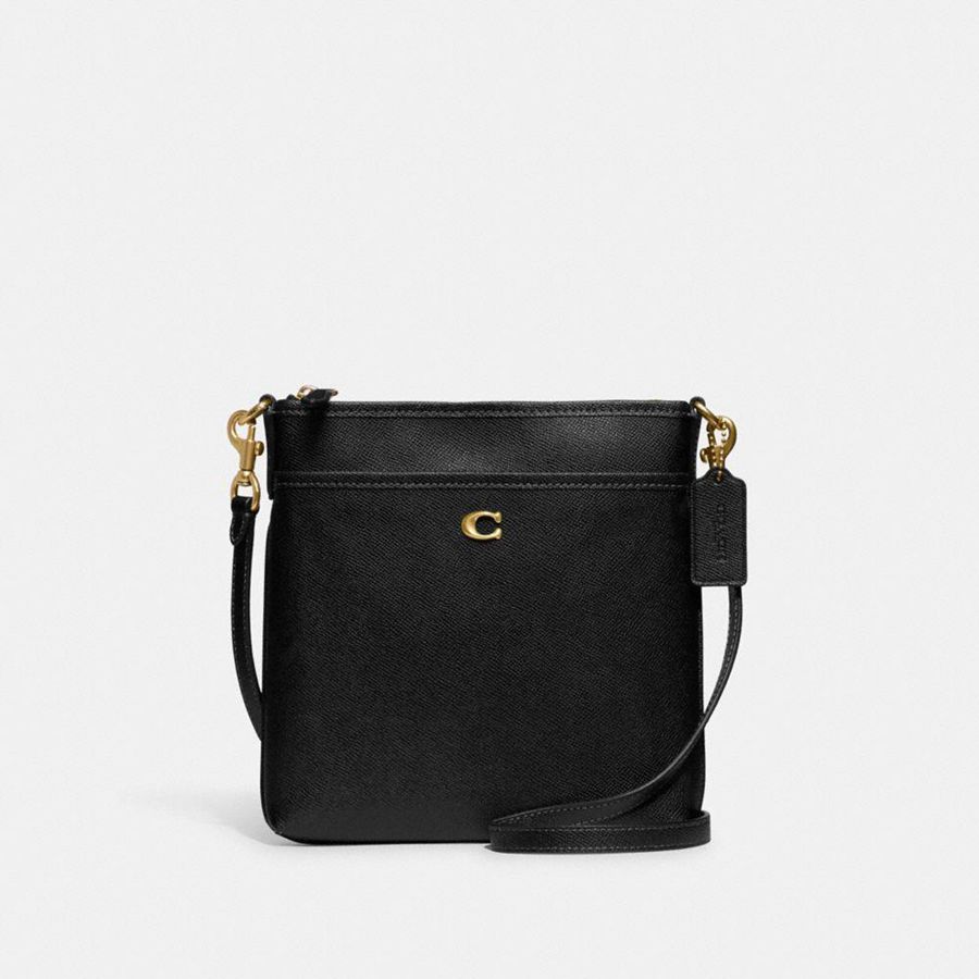 Bolsa Crossbody COACH Kitt Messenger Feminino Pretas | 91753IRCY