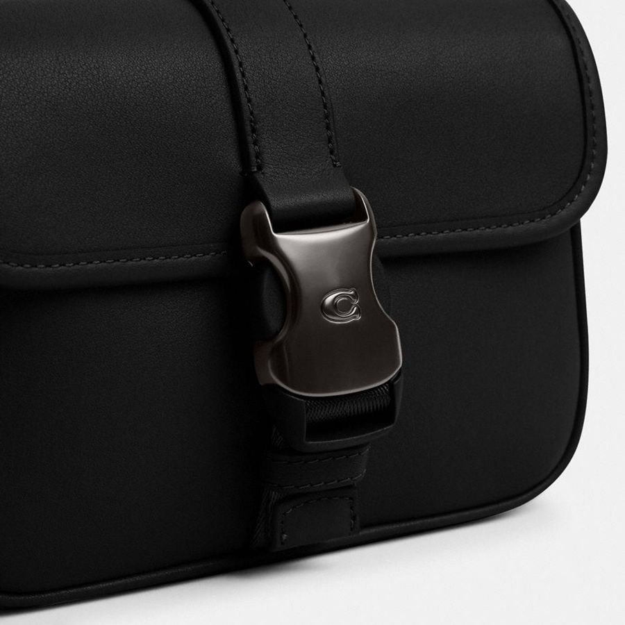 Bolsa Crossbody COACH League 19 Masculino Pretas | 84906GLJY