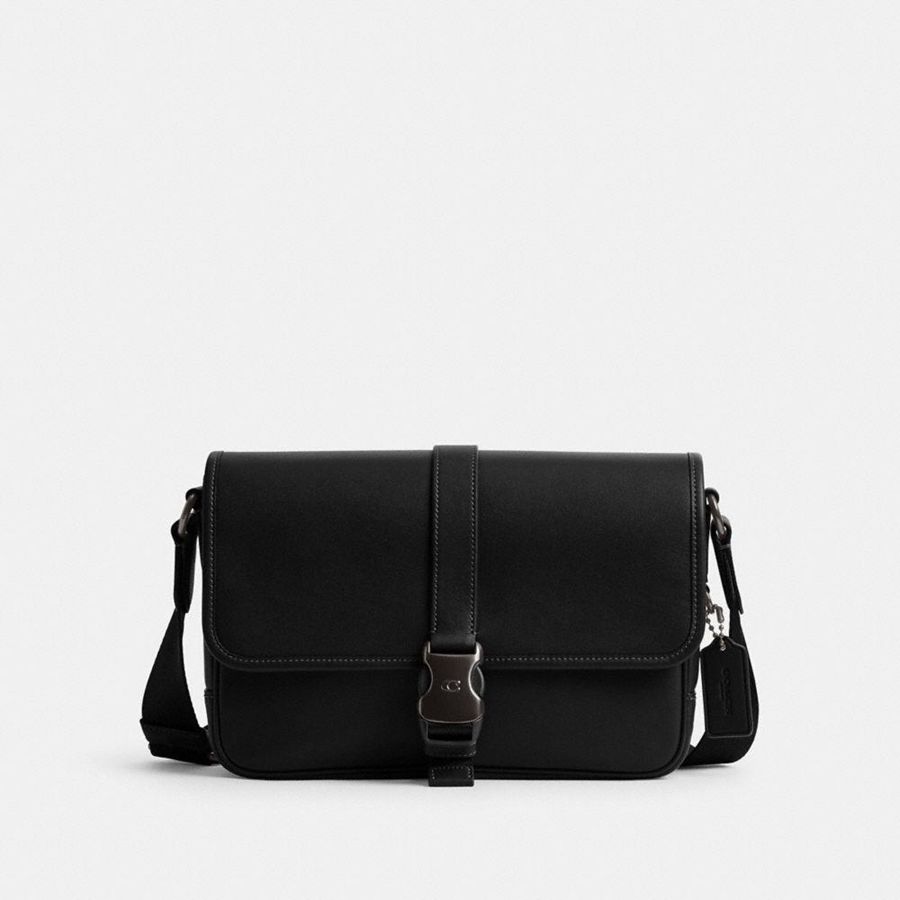 Bolsa Crossbody COACH League Messenger Masculino Pretas | 94375HLYX