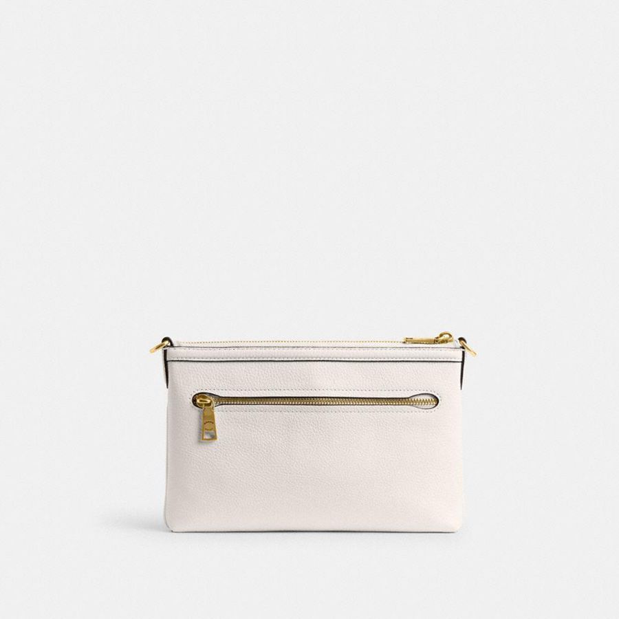 Bolsa Crossbody COACH Legacy Zip Top Feminino Branco | 46257VLXQ