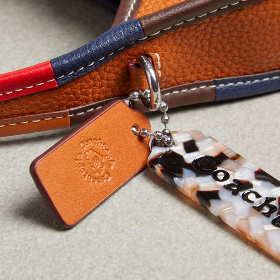 Bolsa Crossbody COACH Mini Ergo In Coachtopia Leather With Colorful Binding Feminino Marrom | 25983RNXV