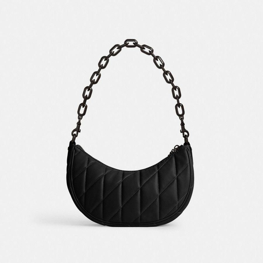 Bolsa Crossbody COACH Mira Shoulder With Pillow Quilting Feminino Pretas | 54321UAOZ