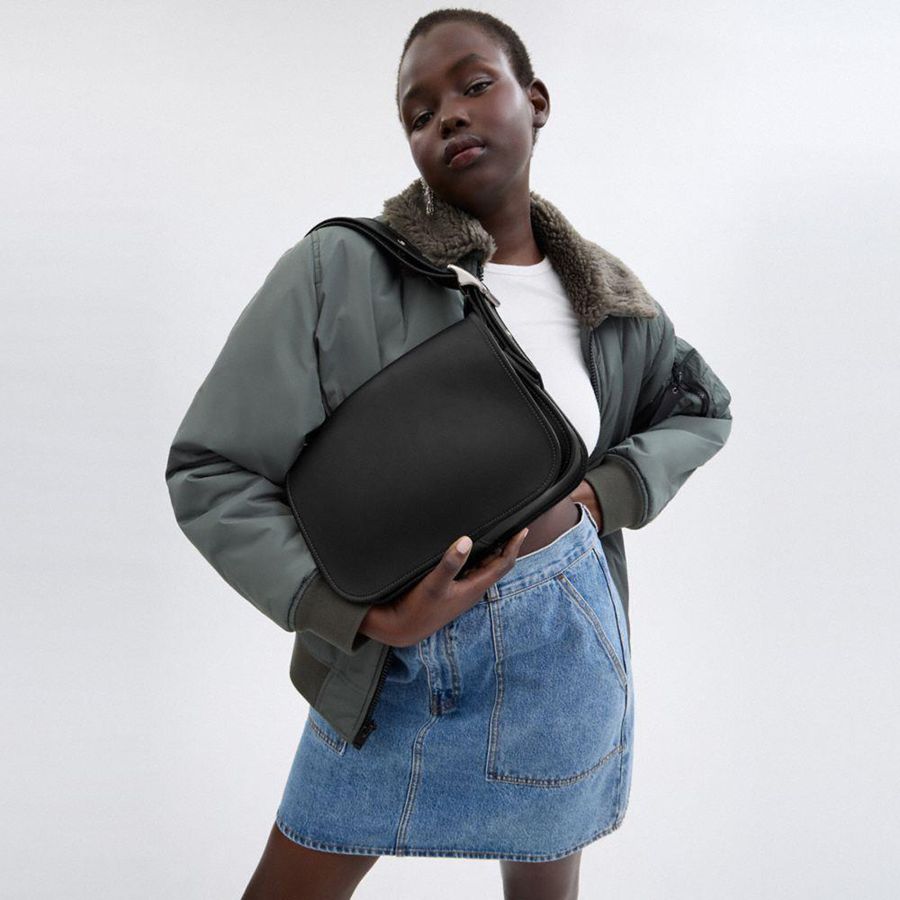Bolsa Crossbody COACH Patricia Legacy Feminino Pretas | 02847HJKY