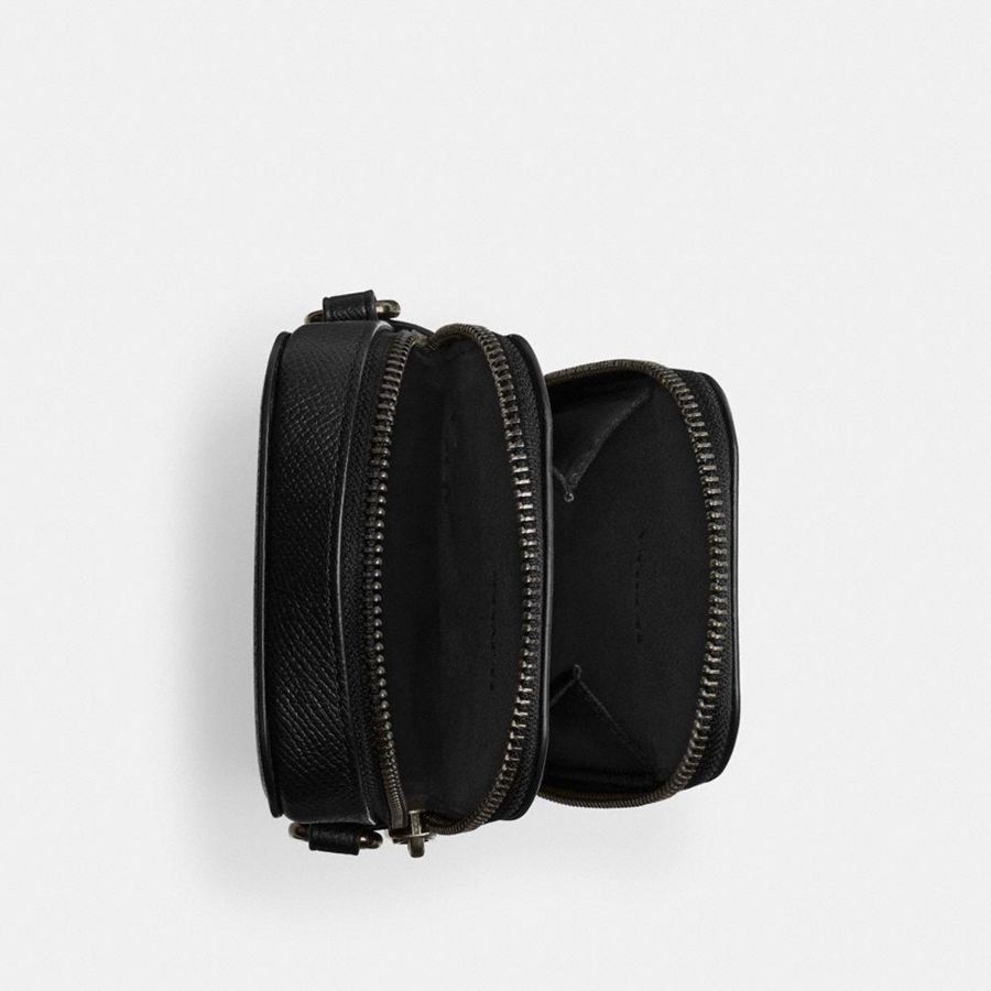 Bolsa Crossbody COACH Phone Masculino Pretas | 04683LBXA