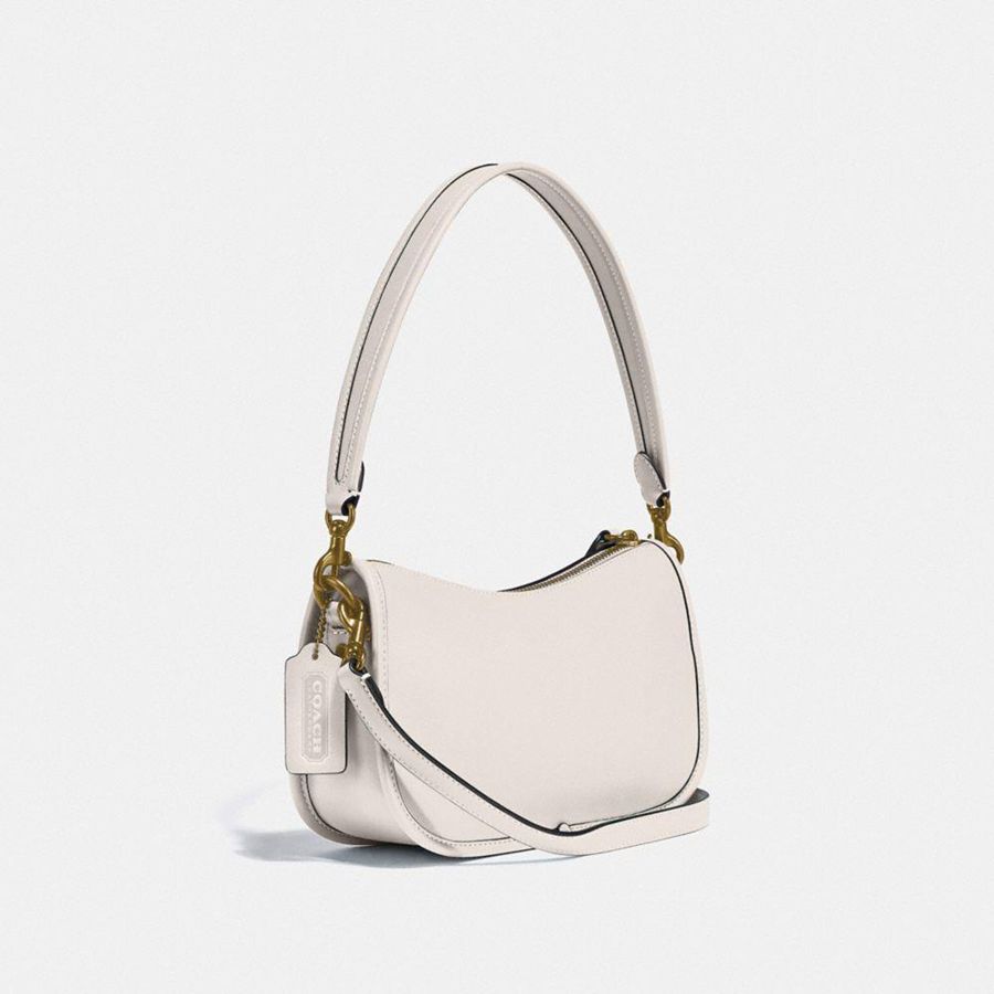 Bolsa Crossbody COACH Swinger Feminino Branco | 92417TGUE