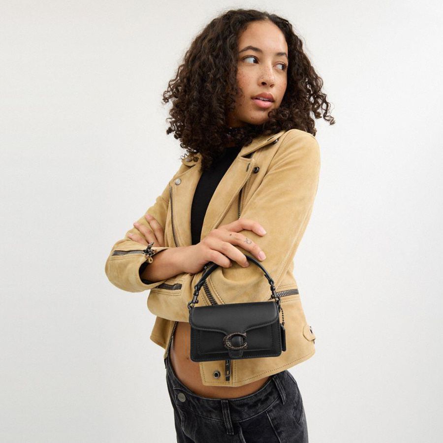 Bolsa Crossbody COACH Tabby 12 Feminino Pretas | 18943NWLK