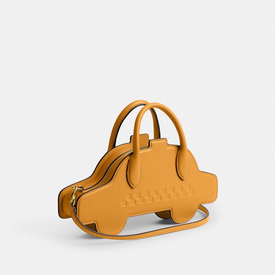 Bolsa Crossbody COACH Taxi Feminino Amarelas | 54709YBRO