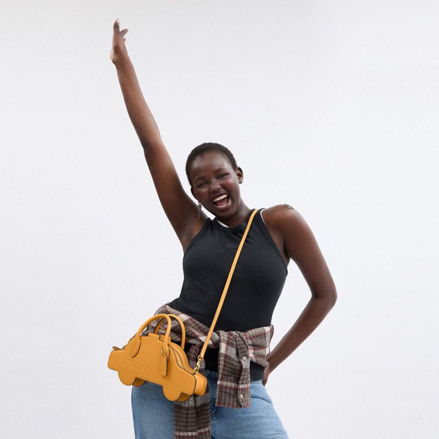 Bolsa Crossbody COACH Taxi Feminino Amarelas | 54709YBRO