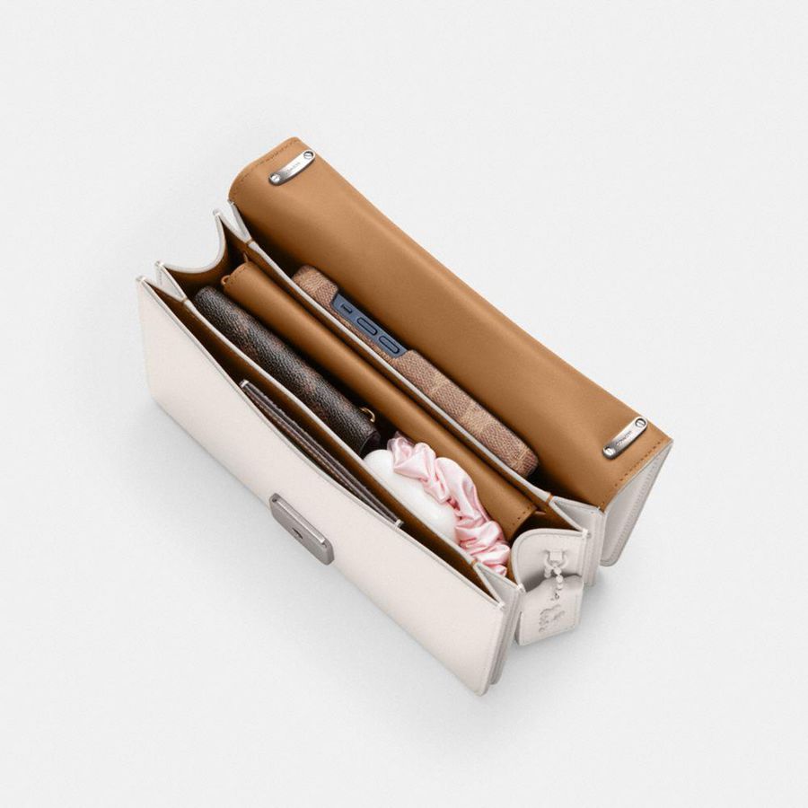 Bolsa Tiracolo COACH Bandit Feminino Branco | 47592RNWH