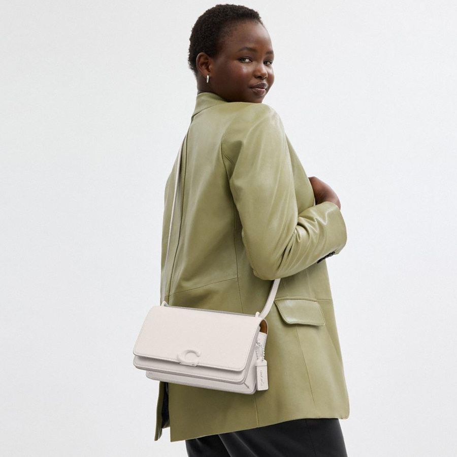 Bolsa Tiracolo COACH Bandit Feminino Branco | 47592RNWH