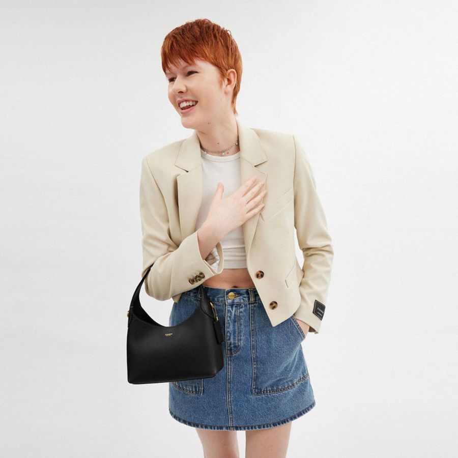 Bolsa Tiracolo COACH Brooklyn 23 Feminino Pretas | 52968BUCJ