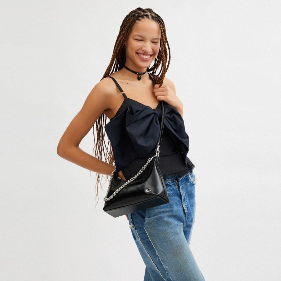 Bolsa Tiracolo COACH Juliet 25 Feminino Pretas | 60391VREA