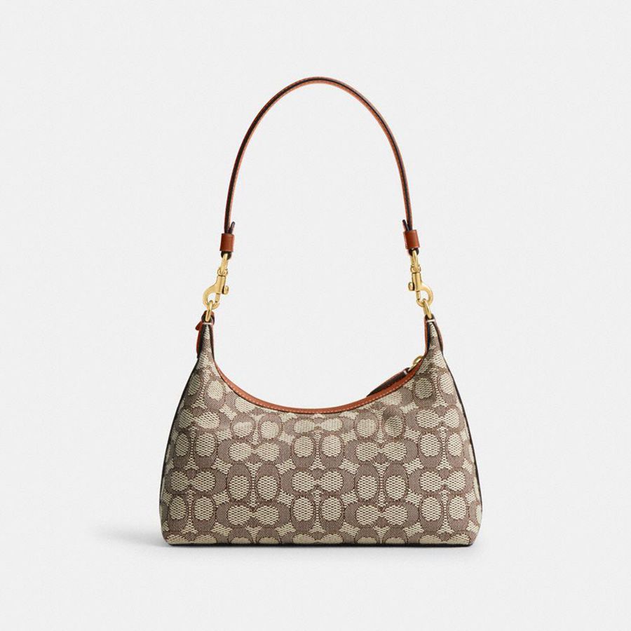 Bolsa Tiracolo COACH Juliet 25 In Signature Textile Jacquard Feminino Marrom | 68079JTIF
