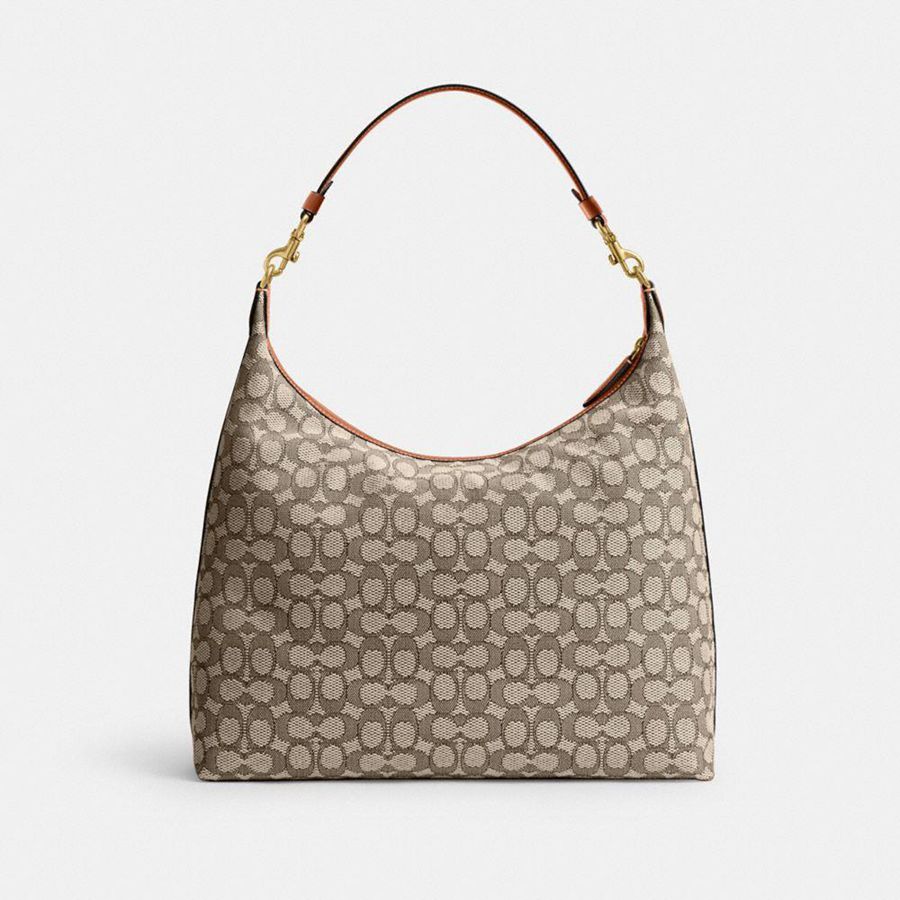 Bolsa Tiracolo COACH Juliet 38 In Signature Textile Jacquard Feminino Marrom | 37146SJWH