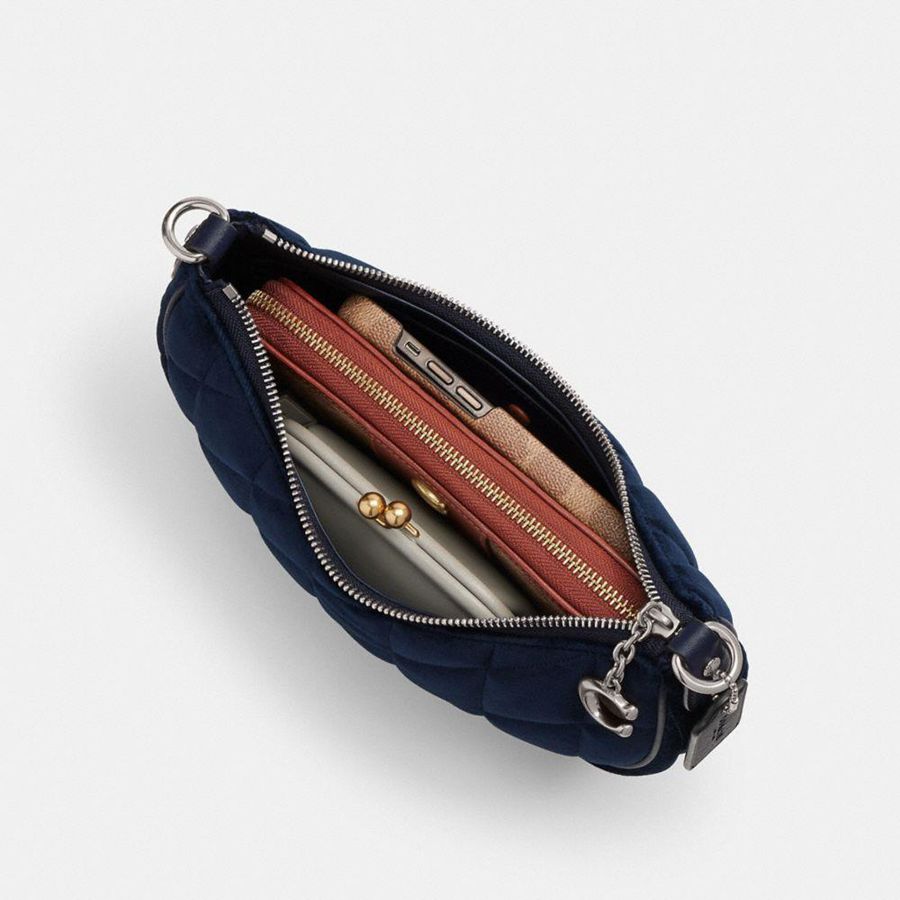 Bolsa Tiracolo COACH Mira With Quilting Feminino Azul Marinho | 01645LKIT