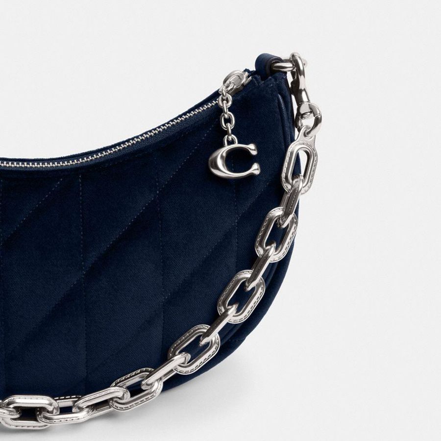Bolsa Tiracolo COACH Mira With Quilting Feminino Azul Marinho | 01645LKIT