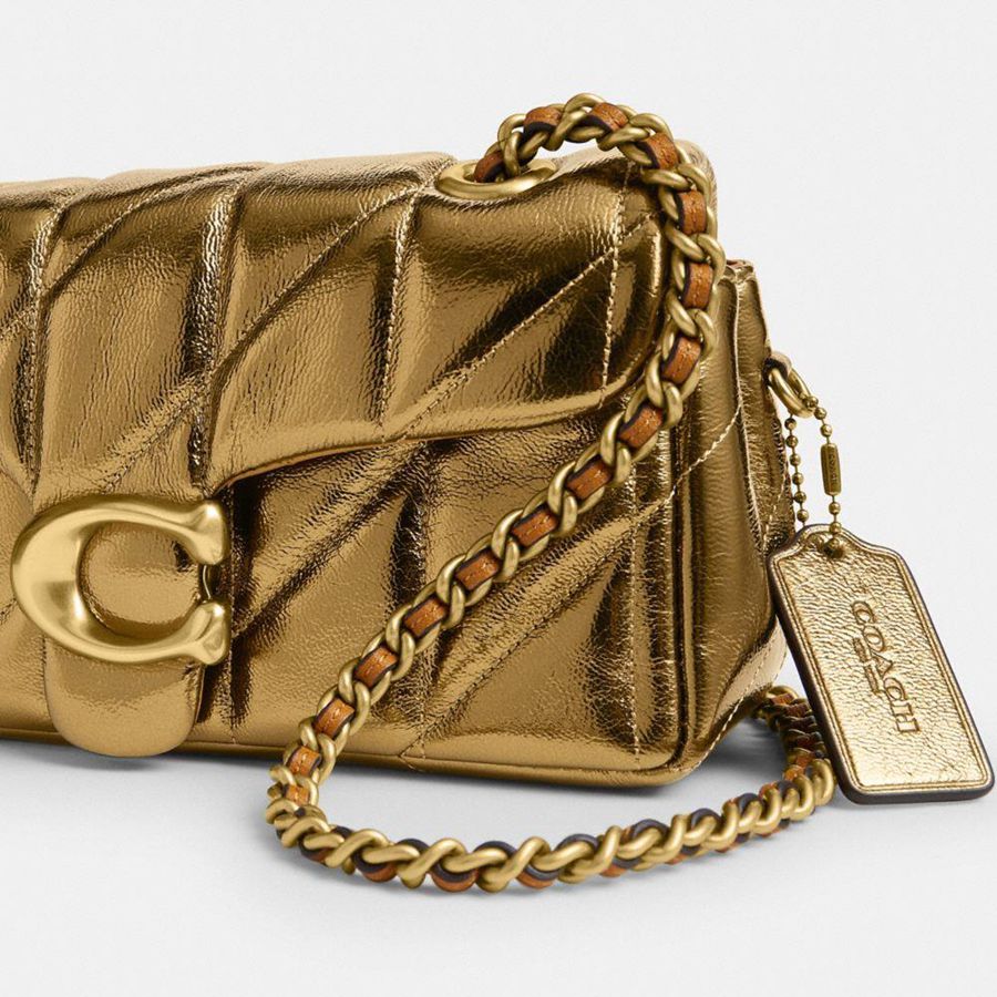 Bolsa Tiracolo COACH New Year Tabby 20 With Quilting Feminino Douradas | 91364IHBW