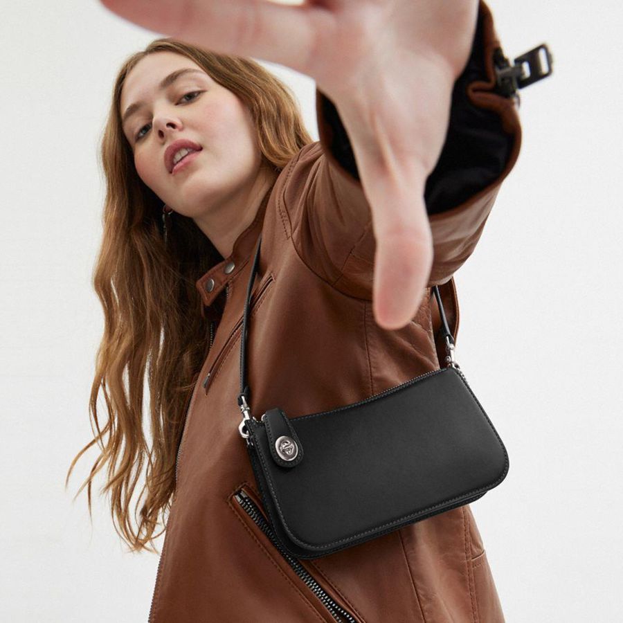 Bolsa Tiracolo COACH Penn Feminino Pretas | 93610PNAL