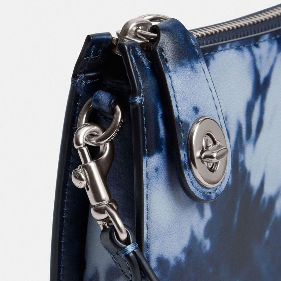 Bolsa Tiracolo COACH Penn With Tie Dye Print Feminino Azul Marinho | 68715NDHY