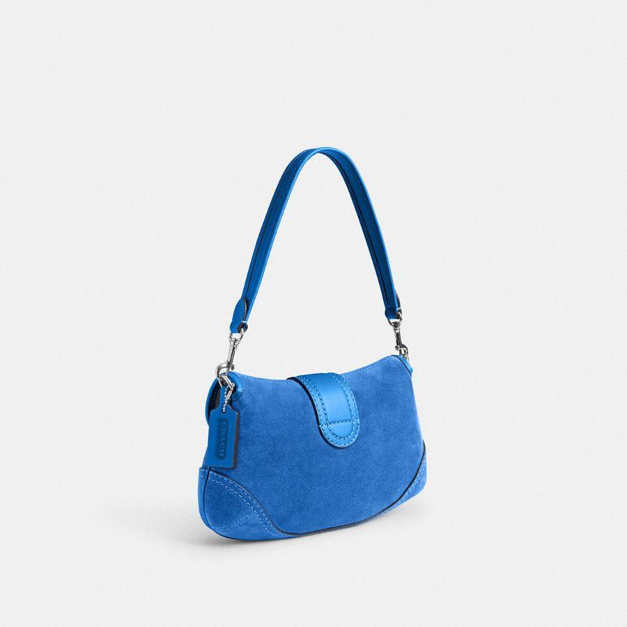 Bolsa Tiracolo COACH Soho Flap Feminino Azuis | 76134WZNQ