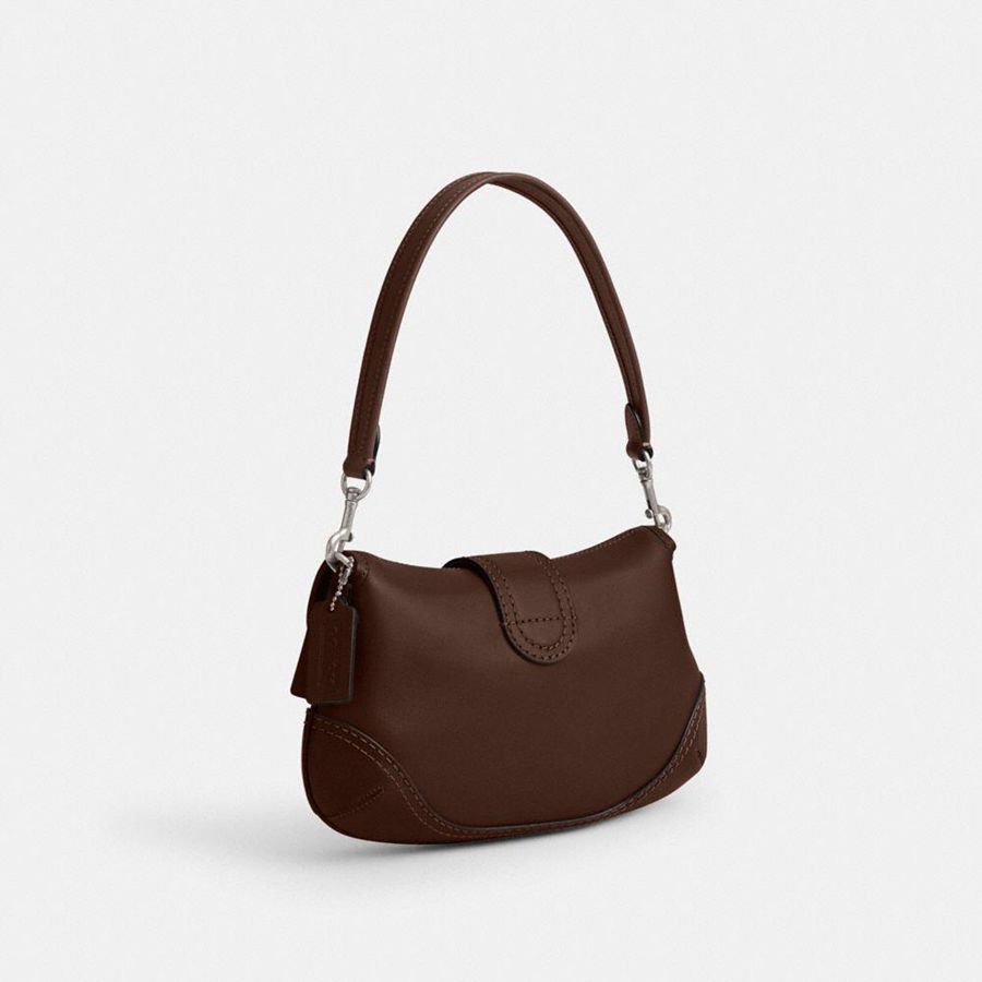Bolsa Tiracolo COACH Soho Flap In Regenerative Leather Feminino Marrom | 67519JTVF