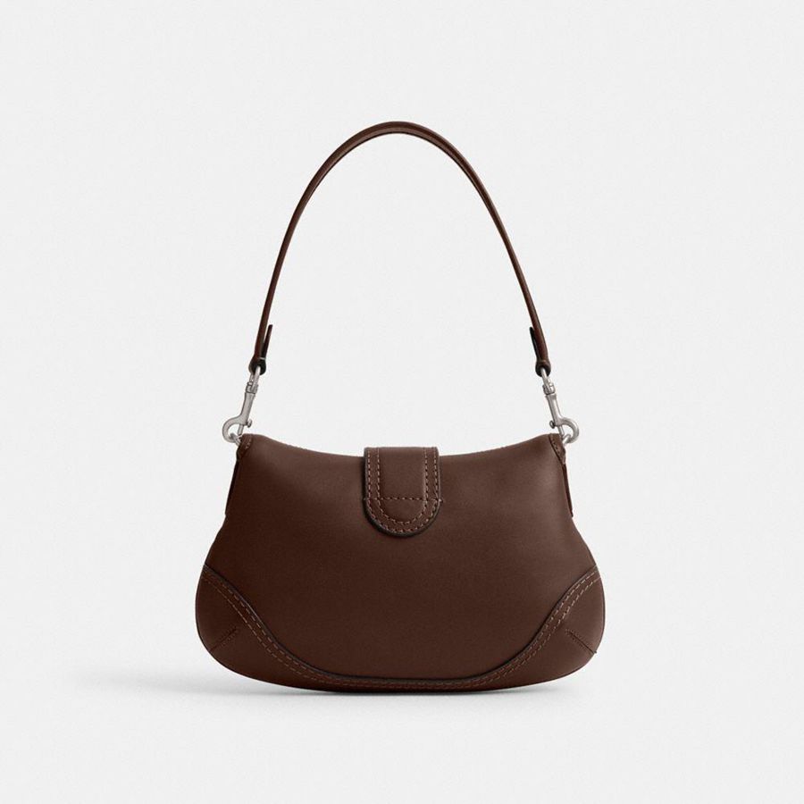 Bolsa Tiracolo COACH Soho Flap In Regenerative Leather Feminino Marrom | 67519JTVF