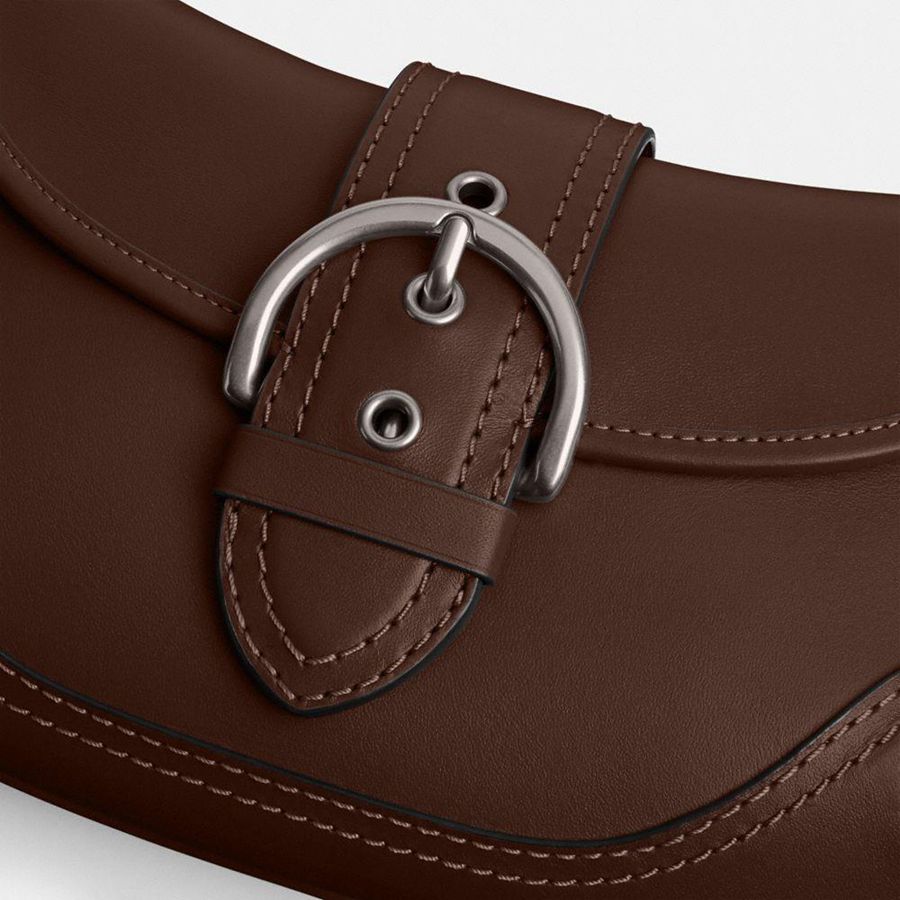 Bolsa Tiracolo COACH Soho Flap In Regenerative Leather Feminino Marrom | 67519JTVF
