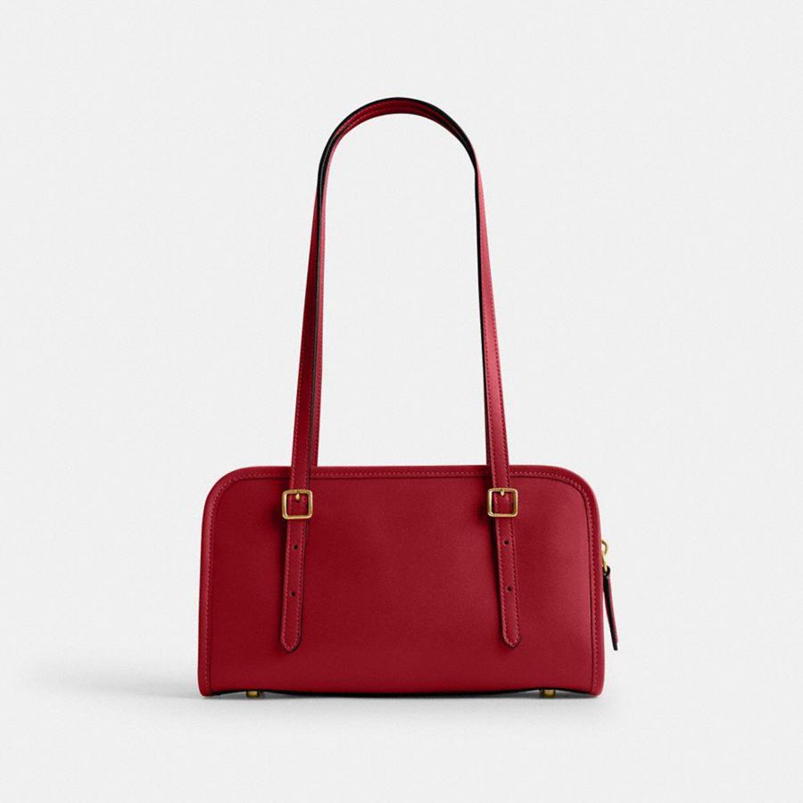 Bolsa Tiracolo COACH Swing Zip Feminino Vermelhas | 60974TIRP