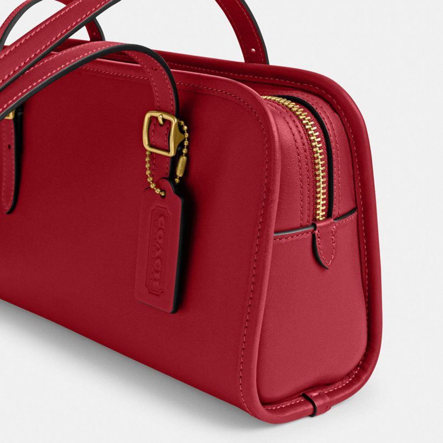 Bolsa Tiracolo COACH Swing Zip Feminino Vermelhas | 60974TIRP