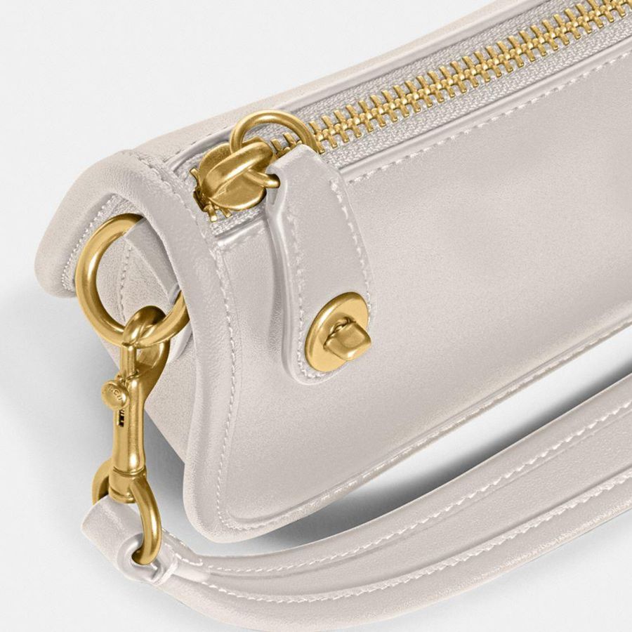 Bolsa Tiracolo COACH Swinger 20 Feminino Branco | 79235SZJM