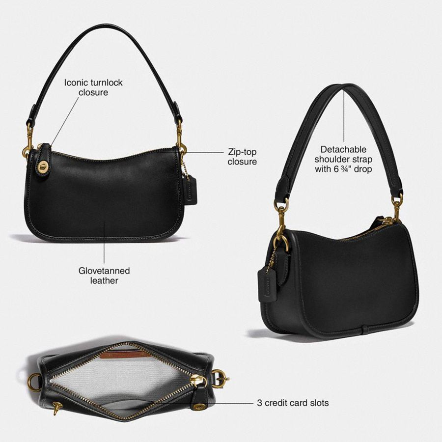 Bolsa Tiracolo COACH Swinger 20 Feminino Branco | 79235SZJM