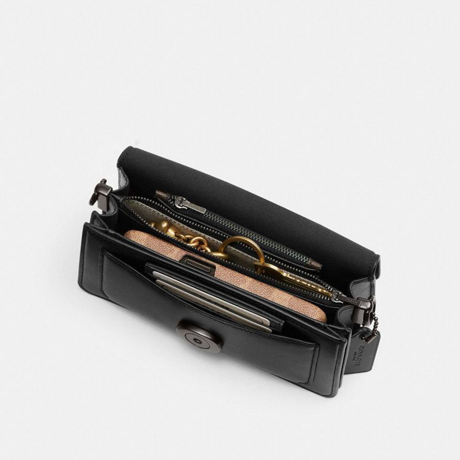 Bolsa Tiracolo COACH Tabby 20 Feminino Pretas | 14032BIVS