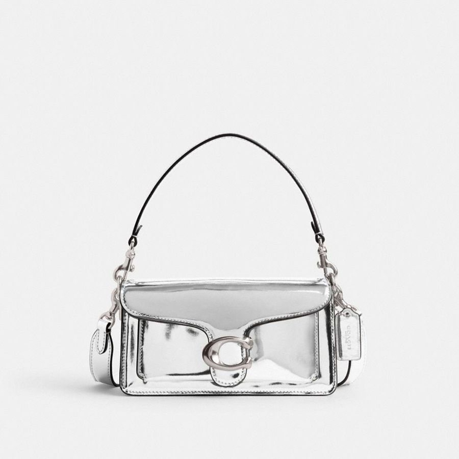 Bolsa Tiracolo COACH Tabby 20 In Metallic Feminino Prateadas | 98301CUOV