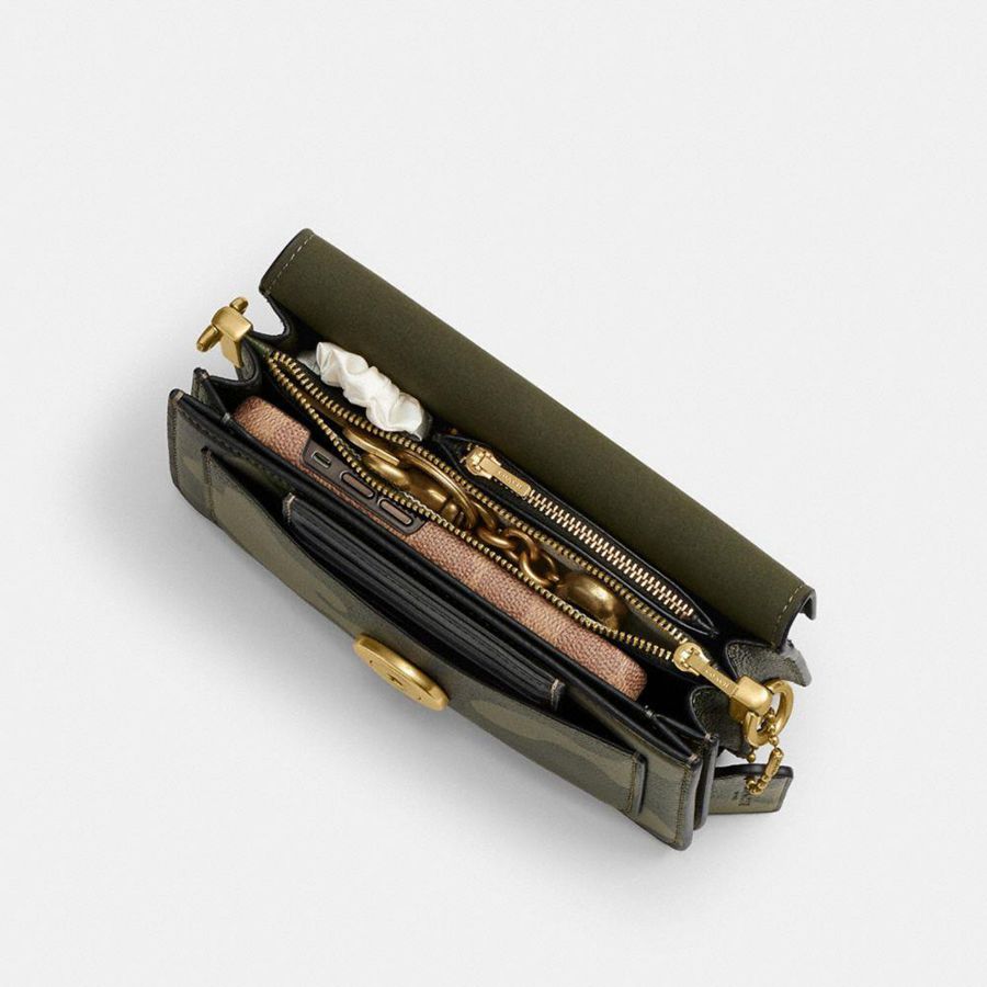 Bolsa Tiracolo COACH Tabby 20 With Camo Print Feminino Verdes | 94806TSIE