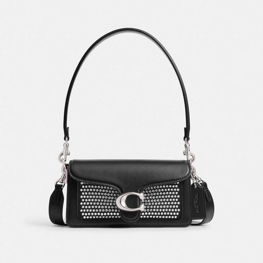 Bolsa Tiracolo COACH Tabby 20 With Crystal Feminino Pretas | 39184GNVR