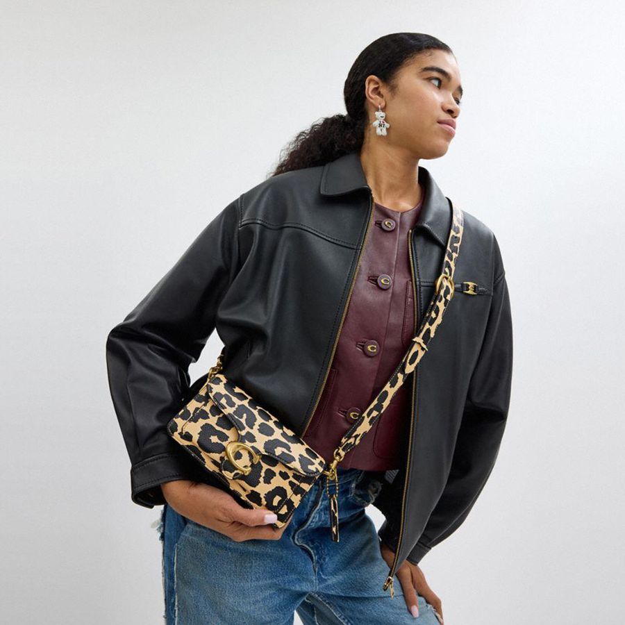 Bolsa Tiracolo COACH Tabby 20 With Leopard Print Feminino Leopardo | 25076WQOJ