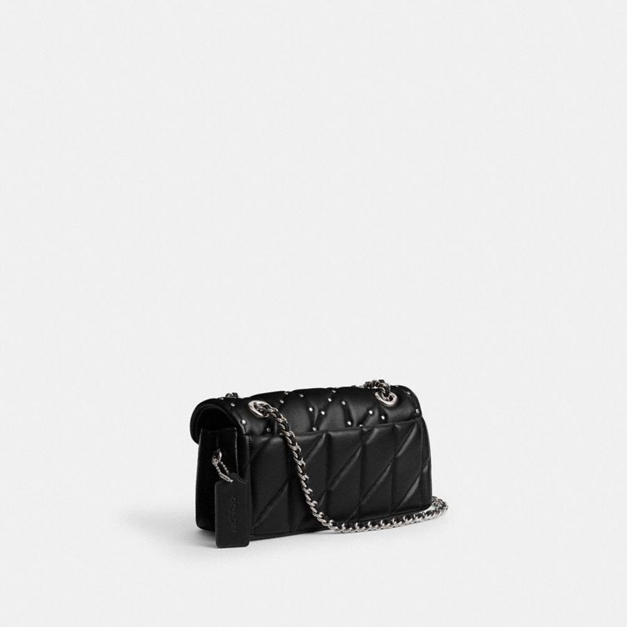 Bolsa Tiracolo COACH Tabby 20 With Pillow Quilting And Crystal Rivets Feminino Pretas | 17634LZXQ