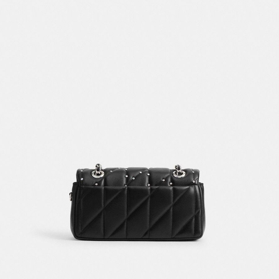 Bolsa Tiracolo COACH Tabby 20 With Pillow Quilting And Crystal Rivets Feminino Pretas | 17634LZXQ
